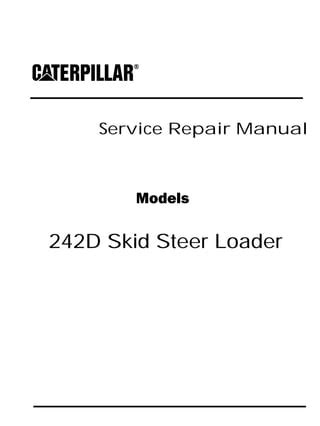 cat 242 skid steer engine|cat 242d manual.